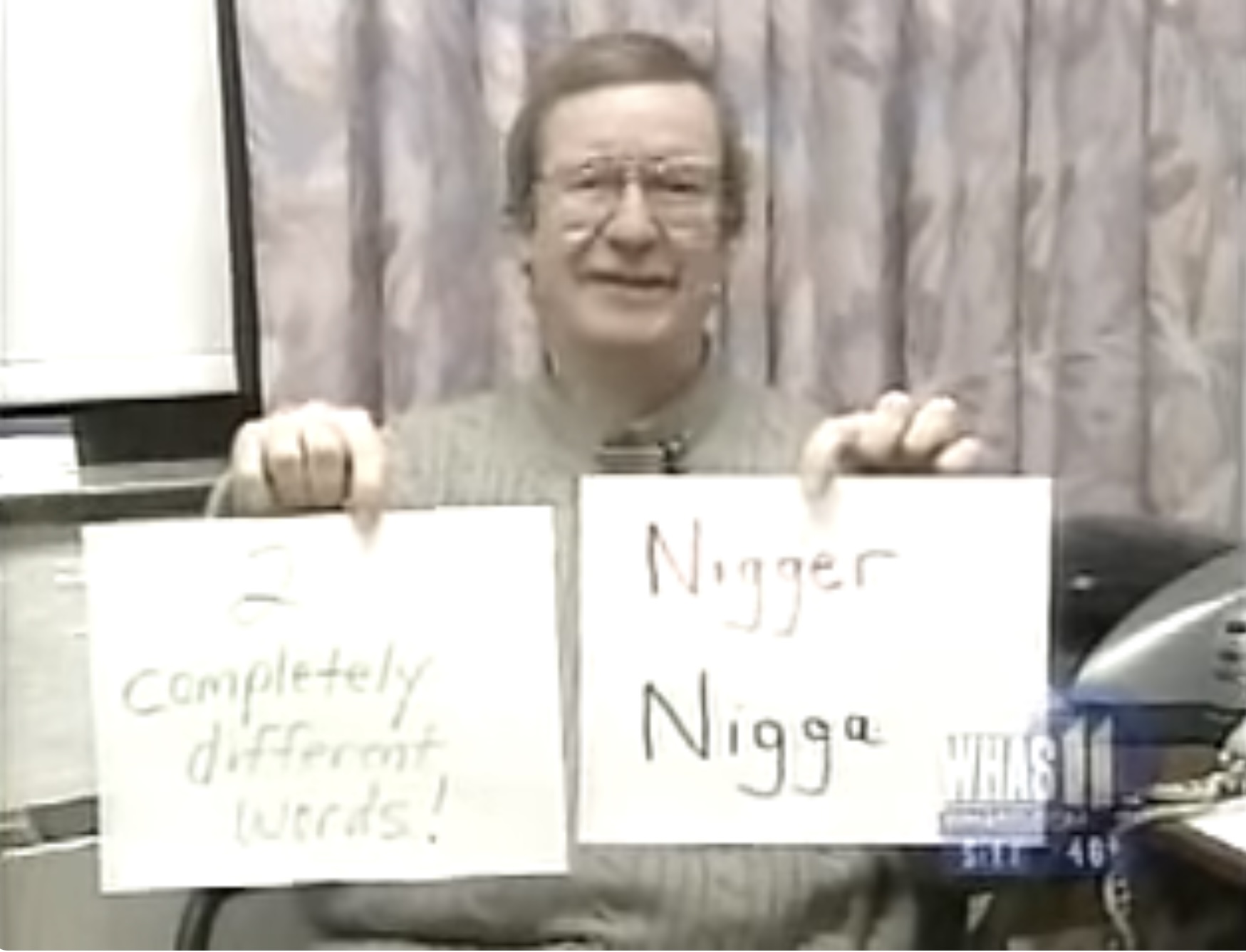 Y’know nigga, nigga this, nigga... NIGGA. NIGGA PLEASE, nigga can you lend a nigga a pencil?