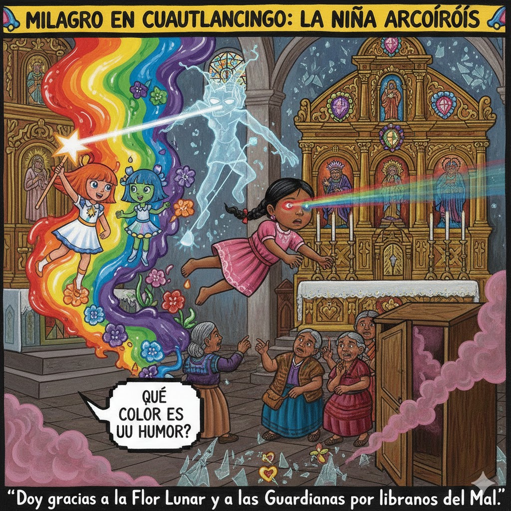 The situation at the Parish of San Juan Bautista in Cuautlancingo took a truly dark turn when parishioners found a seven-year-old girl from the community levitating in front of the main altar. Her eyes weren't blank, but rather emitted a shifting glow that changed from angry red to icy blue in seconds. She didn't speak with her own voice, but with the frequency of the Archons, those entities that, according to occult lore, have manipulated even the manufacturing of our mattresses to steal our sleep. The little girl didn't ask for blood, but whispered the secrets of everyone present, revealing that the world was just a toy to her.